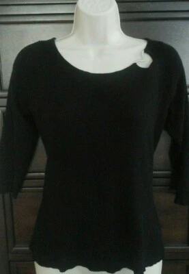 SUÉTER MANGA 3/4 NEGRO BUG MODA DAMA - TALLA GRANDE Foto 1 de 4