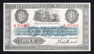 NORTHERN IRELAND P-315c. Ulster Bank.. 1956 1 Pound.. UNC - Bild 1 von 2