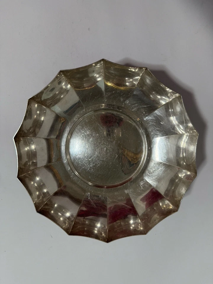 Tiffany & Co Antique Sterling Silver Fluted Bowl. Rare!! Foto 1 de 4