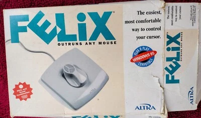 Felix Altra Computer Mouse, Works In RS-232 , PS2 Mouse - Windows 95. Part PC400 - Image 1 of 4