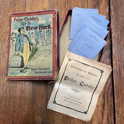 Antique 1890s Parker Brothers Game Peter Coddle's Trip to New York - Image 1 of 3