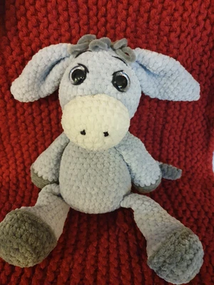 20% RABATT !!!So ein süsser, kleiner Eselchen! Gehäkelt, Handarbeit - Bild 1 von 4