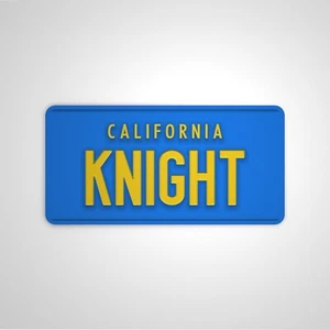 Pegatina Knight Rider Knight Rider placa de matrícula Custom Sticker culto NUEVO - Imagen 1 de 10
