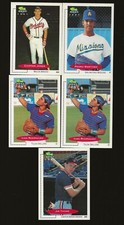 5 1991 Classic Best Chipper Jones, Pedro Martinez, Ivan Rodriguez & Jim Thome RC