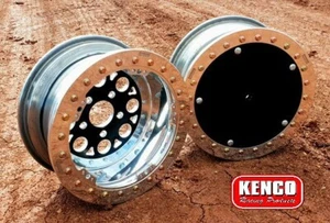 KENCO 3 pce Beadlock Rim Wheel 15" x 7" | 4" Backspace | 5 x 120 Speedway Holden - Picture 1 of 14