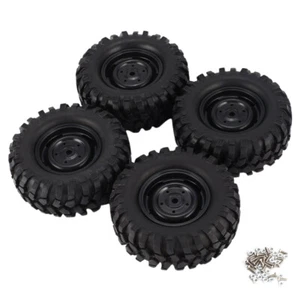 4Pcs 1/10 RC Crawler Car Beadlock Wheel Rims Tires for Traxxas AXIAL SCX10 90046 - Bild 1 von 12