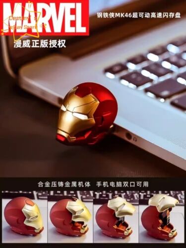 Marvel Iron Man USB Flash Drive MK46 bewegliche LED High-Speed 32G 64G 128G Geschenk