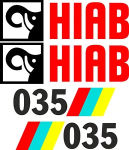 Grúa hidráulica Hiab 035 | Gráfico de calcomanía adhesiva | Otros modelos disponibles | BB346 - Imagen 1 de 2