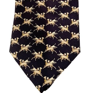 SilkTie - Brooks Basic - Dogs pattern Made in the USA 60.5 x 3.5 - Picture 1 of 4