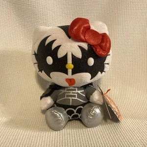 HELLO KITTY Sanrio Kiss Gene Simmons Kiss plush stuffed animal NWT Ty Beanie - Picture 1 of 6