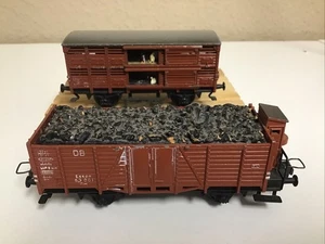 Trix Modell H0 Güterwagen Viehwagen Hochbordwagen mit Brh.  o. OVP Für Bastler - Bild 1 von 12