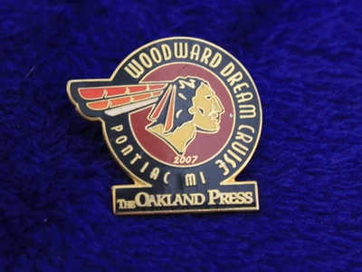 2007 Woodward Dream Cruise Hat Lapel Pin Pontiac MI Chevy Ford Mopar Dodge AMC - Image 1 of 4