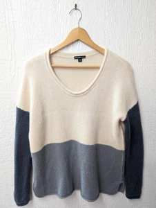 James Perse Los Angeles 100% Cashmere Colorblock Boxy Sweater Size 1 - Picture 1 of 6
