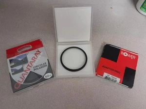 Quantaray DMC-UV 62mm Lens Filter, Circular Polarizer,Bower Adapter Ring 62-72 - Picture 1 of 4