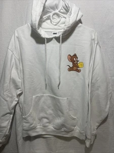 TOM AND JERRY PULLOVER HOODIE, Size M, Back Print - Picture 1 of 5