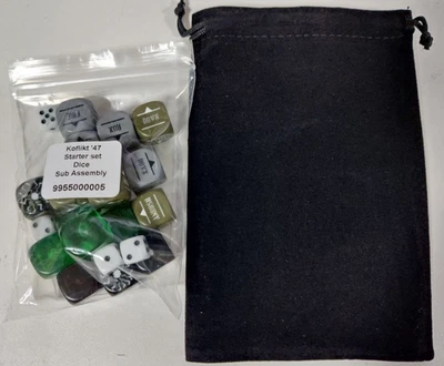 WARLORD GAMES Dice Set (26 Dice) & Dice Bag from Starter Set - Konflikt '47 2025