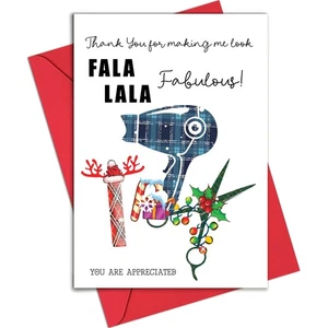 Regalos de Peluquería - Divertida Tarjeta de Navidad de Peluquería con Sobre, Linda Navidad... - Imagen 1 de 6