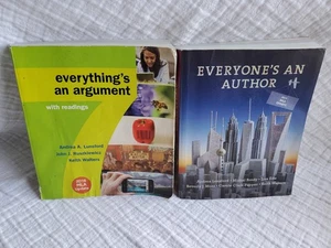 Everything's an Argument 7th ed AND Everyone's an Author 2nd ed Lunsford Writing - Picture 1 of 12