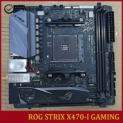 FOR ASUS ROG STRIX X470-I GAMING DDR4*2 AMD AM4 32GB Mini ITX Ｍotherboard Test - image 1 of 4