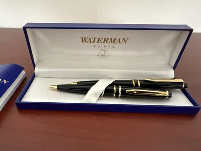 Juego de bolígrafos Waterman Expert negro y dorado en caja Foto 1 de 3