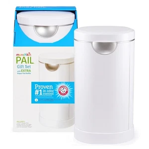 Munchkin PAIL Diaper Pail Baby Registry Starter Set, Powered by Arm & Hammer - Picture 1 of 4
