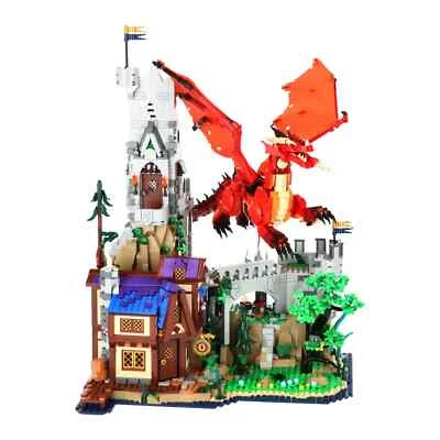 UNIQUEDISPLAY Aufsteller für LEGO 21348 Dungeons & Dragons: Red Dragon's Tale
