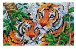 Tigers Rug Latch Hooking Kit (85x58cm) - Picture 1 of 6