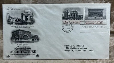 US First Day Cover 1981 American Architecture Landmark Of Our Heritage  - Image 1 of 3