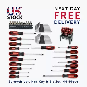 Screwdriver, Hex Key & Bit Set, 44-Piece - Picture 1 of 13