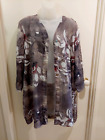 Olla Oh Size L 20 22  Grey Tone Slinky  Polyester Middy Over Top...New  **    ??
