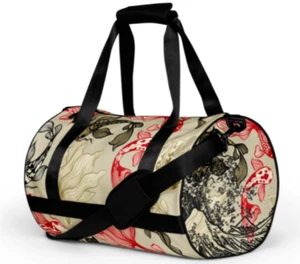 Bolsa de gimnasio de yoga Leyenda de los JAPONESES Koi to Dragon bolsa de lona con estampado integral - Imagen 1 de 9
