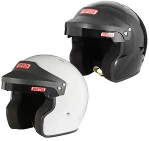 Cruiser 2.0 Open Face Helmet Simpson Hans Compatible SA2015 Snell approved ORCI - Picture 1 of 20