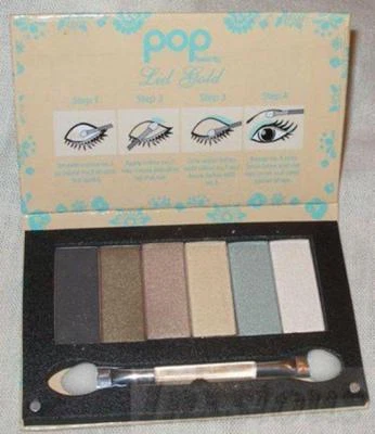 Pop Beauty Lid Gold Eye Shadow Palette Compact Sealed - Image 1 of 3