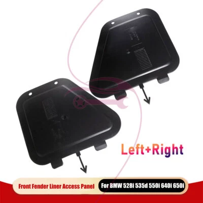 Pair Front Fender Liner Access Panel Fits for BMW 528i 535d 550i 640i 650i - Image 1 of 4