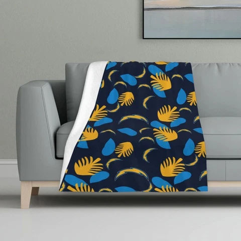 San Diego Chargers Fans Flannel Blanket Sofa Blanket Soft Bed Blanket 32x48in Cover