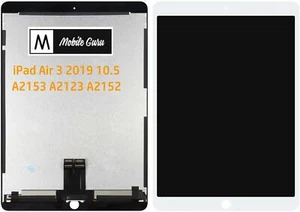 iPad Air 3 2019 LCD Display 10.5 Touch Screen Digitizer Glas Komplett - WEIß - Afbeelding 1 van 5