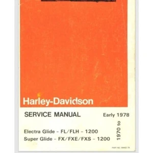 Harley Davidson 1970-1978 Electra Glide, Super Glide Service Manual 251 pages - Picture 1 of 1