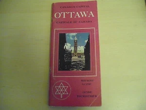 OTTAWA CANADA'S CAPITAL Tourist Guide C1967 Vintage Map Photographs History Rare - Picture 1 of 1