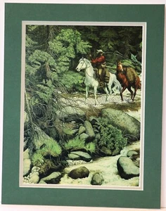 Bev-Doolittle-''THE FOREST HAS EYES'' Matted fits into a standard 11'' x 14'' - Picture 1 of 1