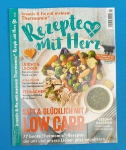 Rezepte mit Herz SATT & GLÜCKLICH mit LOW CARB 01/2021 NEU + ungelesen 1A - Bild 1 von 1