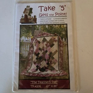 THE TEACHER'S PET Quilt Pattern - Get To The Point - TP 206 67x84 NEW - Picture 1 of 2