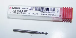 2.17mm (.0854") Solid Carbide Drills PCB Type KYOCERA 226-0854.400 - Bild 1 von 2