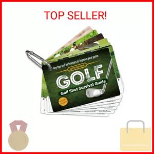 Golf Reference Cards | Easy-to-Use Pocket Survival Guide for Golf Swing Improvem - Picture 1 of 2