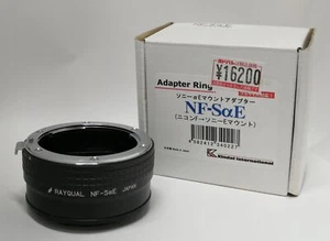 🎦VIDEO👀[Top MINT] Rayqual Adapter NF-SaE NF-SαE Nikon F to Sony αE Mount JAPAN - Picture 1 of 14