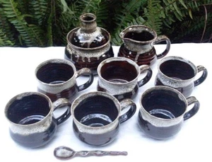 Retro DOROTHY MAYNARD Pottery Unique COFFEE TEA SET Kitchen Collectable - In Aus - Imagen 1 de 6