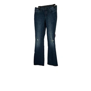 Pantalones de mezclilla Rock & Republic Kasandra Bootcut talla 8M azul lavado oscuro desgastado tachonado - Imagen 1 de 17