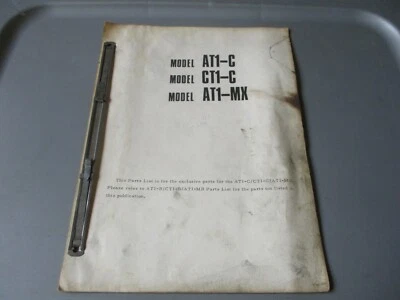 Lista de piezas manual Yamaha OEM AT1-C CT1-C AT1-MX  Foto 1 de 3