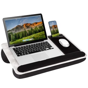 LAPGEAR Home Office Pro Lap Biurko z oparciem na nadgarstek, podkładką pod mysz i uchwytem na telefon... - Zdjęcie 1 z 6