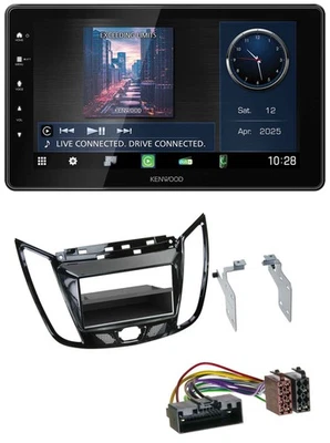 Kenwood MP3 Bluetooth USB DAB Autoradio für Ford C-Max Kuga Klavierlack schwarz - Bild 1 von 4
