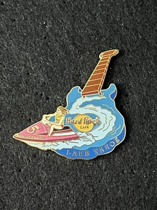 Hard Rock Cafe Lake Tahoe (2003) - 5th Anniversary Jet Ski Girl Guitar Pin - Picture 1 of 3